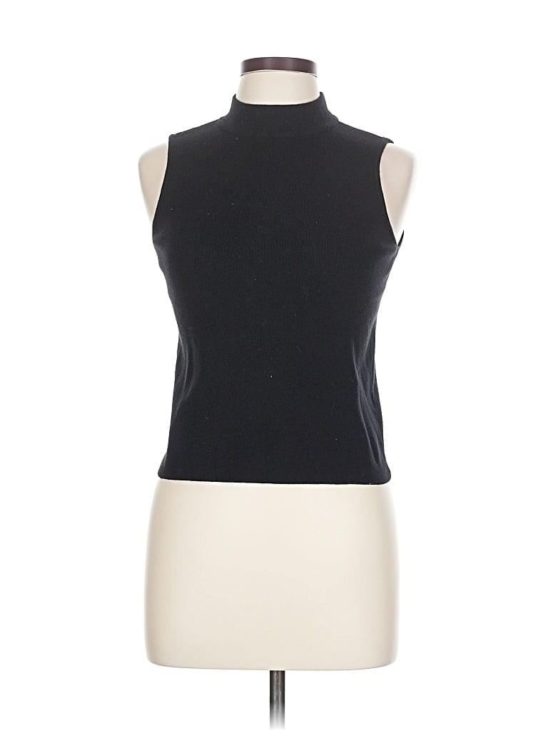 Pre-owned Marled Cardigan Sweater In Black