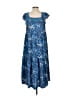 Assorted Brands 100% Rayon Paisley Blue Casual Dress Size S - photo 1