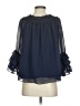 Assorted Brands 100% Polyester Blue 3/4 Sleeve Blouse Size S (estimated) - photo 2