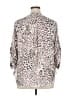 Torrid 100% Polyester Animal Print Brown 3/4 Sleeve Blouse Size 1X Plus (1) - photo 2