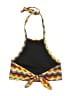 Target 100% Recycled Polyester Chevron-herringbone Yellow Swimsuit Top Size XS - photo 2