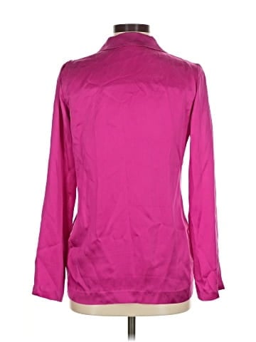 Amanda Uprichard Long Sleeve Silk Top (view 2)