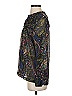 Dolan 100% Polyester Paisley Black Long Sleeve Blouse Size S - photo 5