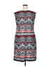Phase Seven Chevron-herringbone Gray Cocktail Dress Size 18 - photo 2