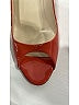 Prada 100% Patent Leather Color Block Red Orange Sandals Size EU 36 - photo 3