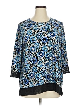 Ak Anne Klein 3/4 Sleeve Blouse