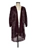 Lularoe 100% Polyester Burgundy Purple Kimono Size S - photo 1
