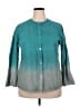 Unbranded 100% Cotton Color Block Teal 3/4 Sleeve Blouse Size 2X - photo 1