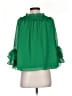 CeCe 100% Polyester Green 3/4 Sleeve Blouse Size S - photo 2