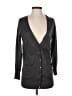 DKNY 100% Merino Wool Gray Wool Cardigan Size P (petite) - photo 1