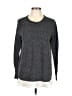 Ann Taylor LOFT Gray Long Sleeve Top Size L - photo 1