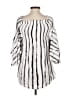 Illa Illa 100% Rayon Silver 3/4 Sleeve Blouse Size S - photo 2