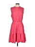 DKNY 100% Polyester Solid Pink Casual Dress Size 10 - photo 1
