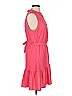 DKNY 100% Polyester Solid Pink Casual Dress Size 10 - photo 4