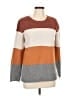 Pinque Color Block Brown Pullover Sweater Size L - photo 1