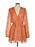 Finders Keepers 100% Polyester Paisley Orange Cocktail Dress Size 6 - photo 1