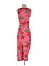 Brøgger 100% Viscose Tropical Pink Cocktail Dress Size XS - photo 2