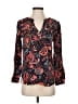 Ann Taylor LOFT Paisley Black Long Sleeve Blouse Size S - photo 1