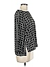 dalia 100% Polyester Black 3/4 Sleeve Blouse Size M - photo 4