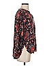 Ann Taylor LOFT Paisley Black Long Sleeve Blouse Size S - photo 4