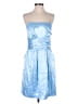 David's Bridal 100% Polyester Blue Cocktail Dress Size 12 - photo 1
