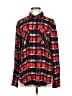 Six Crisp Days Plaid Red Long Sleeve Button-Down Shirt Size M - photo 1