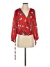 Collective Concepts 100% Polyester Red 3/4 Sleeve Blouse Size S - photo 1