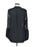 Elie Tahari 100% Silk Black Long Sleeve Silk Top Size M - photo 2