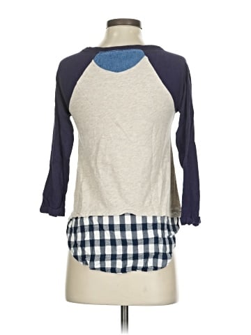 Little Yellow Button 3/4 Sleeve T-Shirt (view 2)