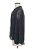 Elie Tahari 100% Silk Black Long Sleeve Silk Top Size M - photo 5