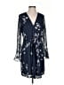 Q&A 100% Polyester Blue Casual Dress Size S - photo 1