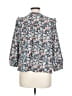 MELLODAY 100% Polyester Blue 3/4 Sleeve Blouse Size L - photo 2
