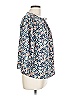 MELLODAY 100% Polyester Blue 3/4 Sleeve Blouse Size L - photo 4