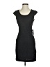 Express 100% Polyester Solid Gray Black Casual Dress Size 4 - photo 1