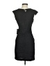 Express 100% Polyester Solid Gray Black Casual Dress Size 4 - photo 2