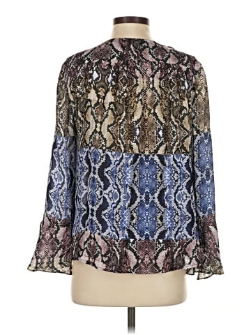 Parker Long Sleeve Silk Top (view 2)