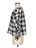 Vince Camuto Gray Black 3/4 Sleeve Blouse Size M - photo 5