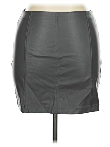 Tinseltown Faux Leather Skirt (view 1)