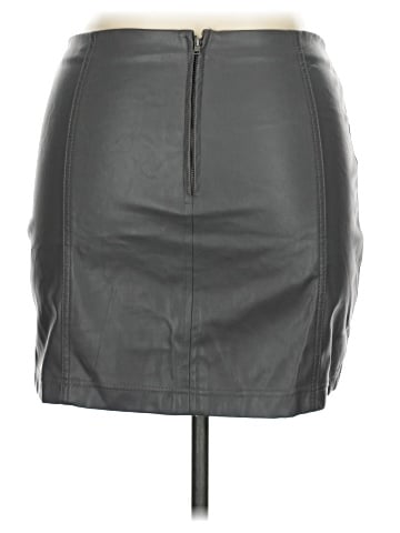 Tinseltown Faux Leather Skirt (view 2)