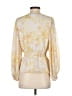 Vince Camuto 100% Polyester Yellow 3/4 Sleeve Blouse Size S - photo 2