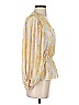 Vince Camuto 100% Polyester Yellow 3/4 Sleeve Blouse Size S - photo 4
