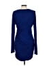 BCBGMAXAZRIA 100% Modal Solid Blue Cocktail Dress Size L - photo 2
