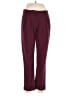 Under Skies Solid Burgundy Casual Pants Size M - photo 1