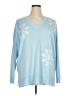 Laurie Felt Blue Pullover Sweater Size XL - photo 1