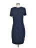 Apt. 9 Solid Blue Casual Dress Size M - photo 2
