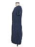Apt. 9 Solid Blue Casual Dress Size M - photo 5