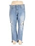 J.Crew 100% Leather Hearts Blue Jeans Size 32 waist - photo 1