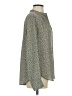 Ann Taylor 100% Polyester Print Gray Long Sleeve Blouse Size S - photo 4