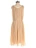 Rebecca Taylor 100% Polyester Tan Ivory Cocktail Dress Size 0 - photo 2