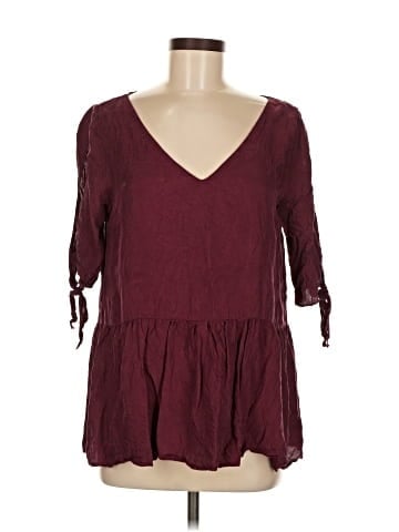 Paper Crown 3/4 Sleeve Blouse (view 1)
